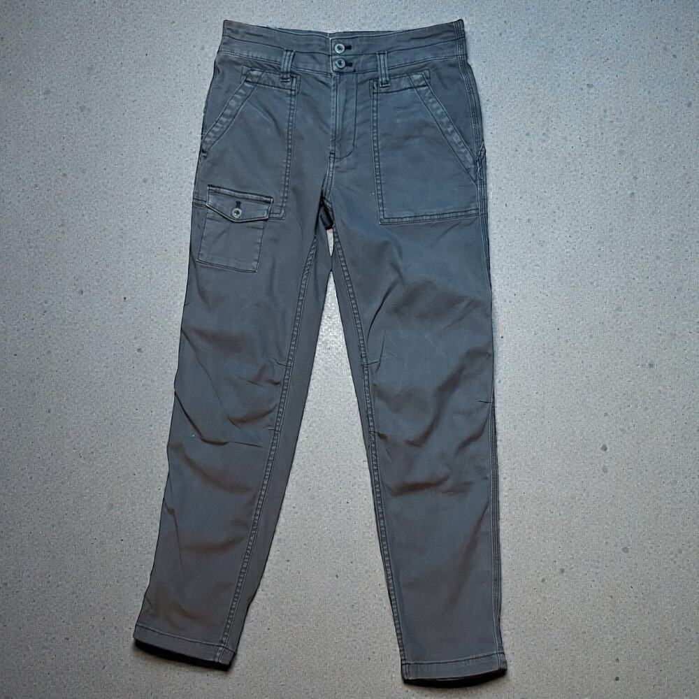 Anthropologie Cargo Pants Womens Gray The Wanderer High Rise Utility Chino Sz 26